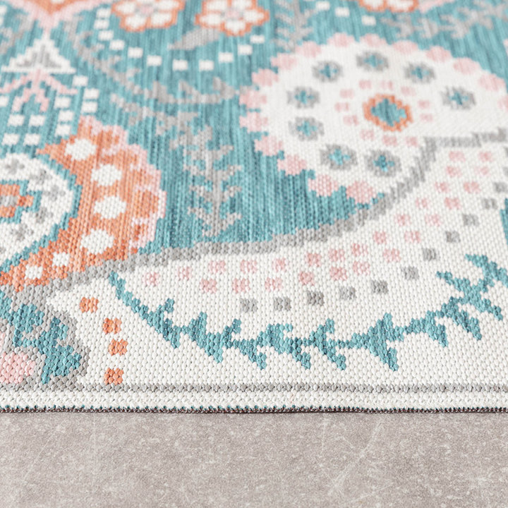 Bohemian buitenkleed - Vedra Medaillon Blauw - 5