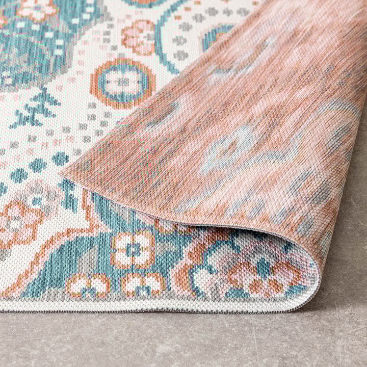 Bohemian buitenkleed - Vedra Medaillon Blauw - 6