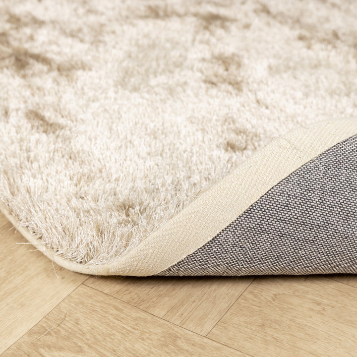 Rond hoogpolig vloerkleed - Glorious Champagne/Creme - 5