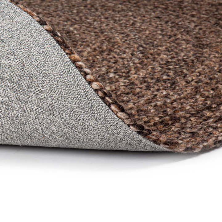 Rond wollen vloerkleed - Bellano ST Bruin 623 - 4