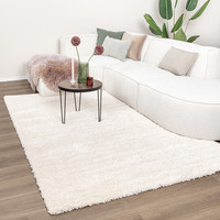 Wasbaar hoogpolig vloerkleed - Tidy Wit