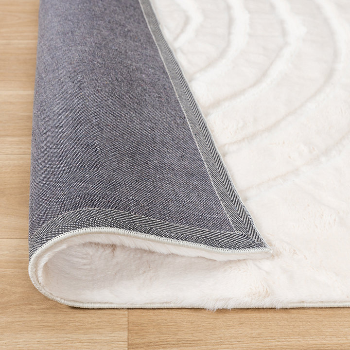 Zacht hoogpolig vloerkleed - Carvy Arches Crème - 6