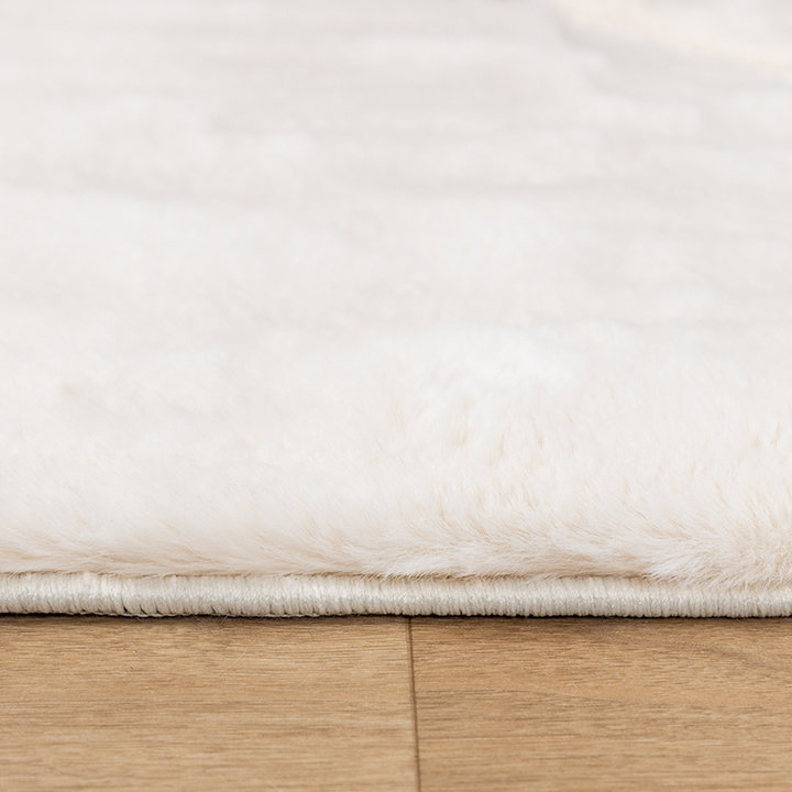 Zacht hoogpolig vloerkleed - Carvy Curves Crème - 3