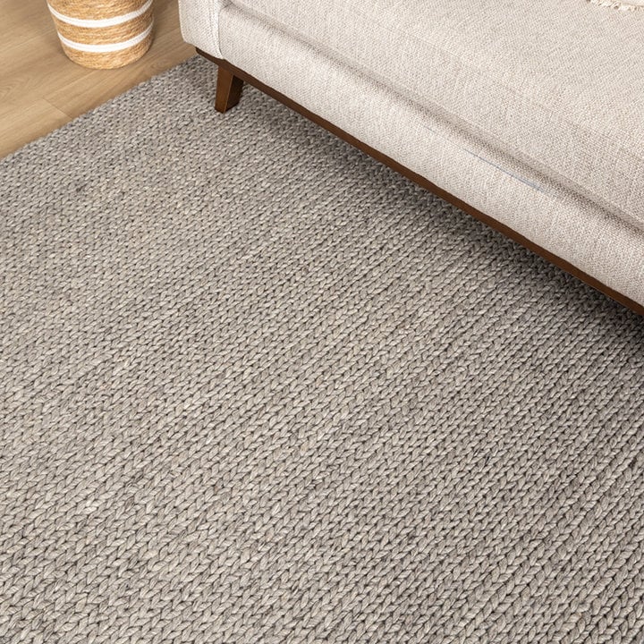 Wollen vloerkleed - Twist Grijs - 3