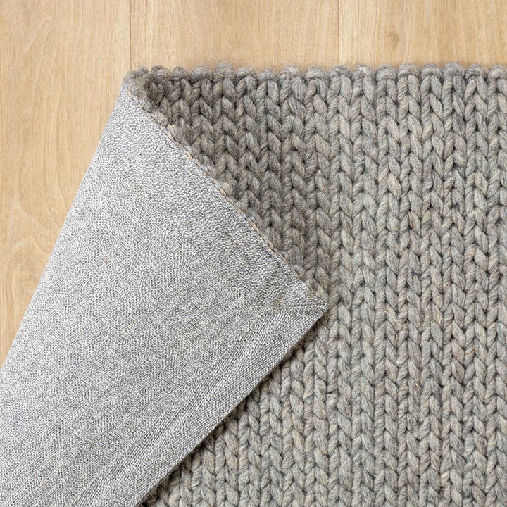 Wollen vloerkleed - Twist Grijs - 6