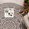 Rond modern buitenkleed - Porto Aztec Lichtgrijs