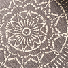 Rond modern buitenkleed - Porto Aztec Lichtgrijs
