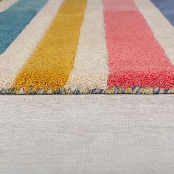 Modern vloerkleed - Illo Piano Roze/Multicolor - 3