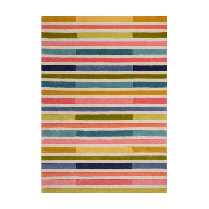 Modern vloerkleed - Illo Piano Roze/Multicolor