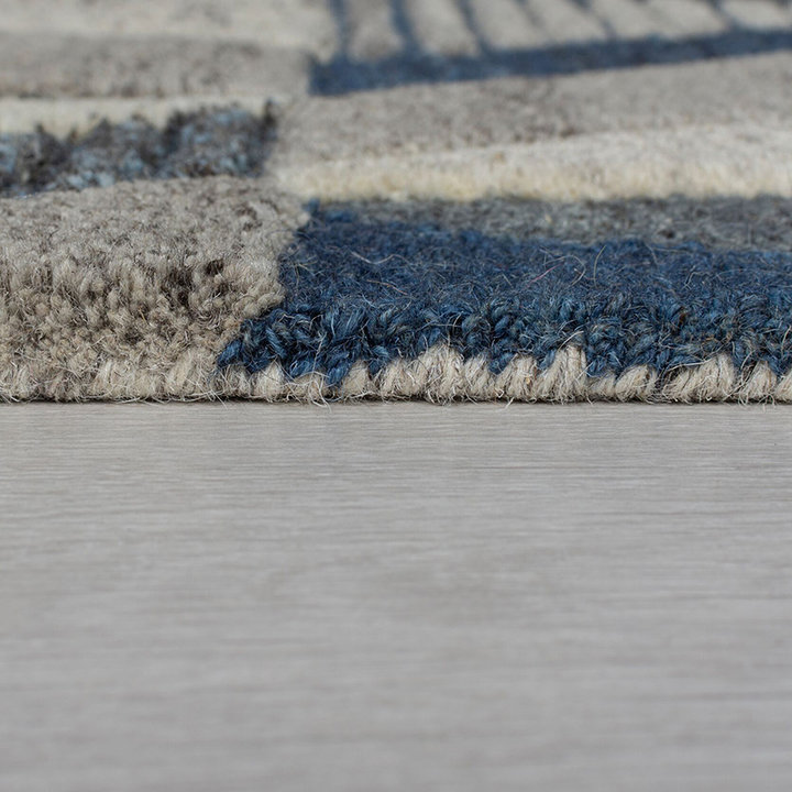 Grafische loper - Mado Asher Grijs/Blauw - 3