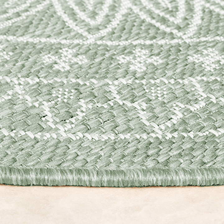 Rond buitenkleed - Summer Azteca Groen - 5
