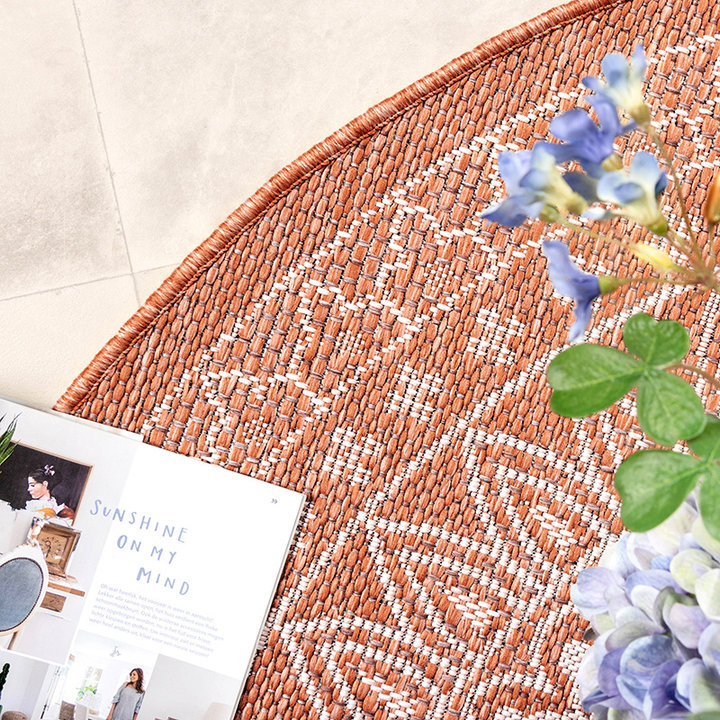 Rond buitenkleed - Summer Azteca Terra - 3
