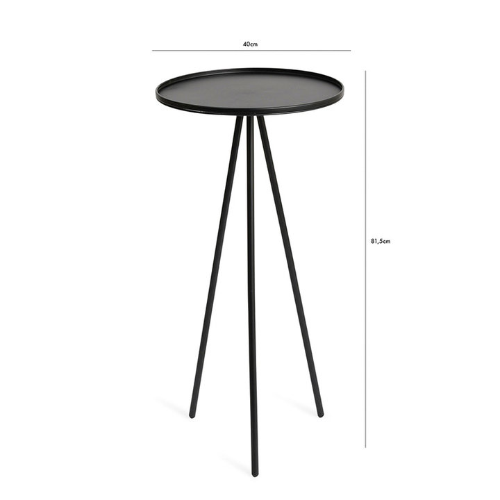 Bijzettafel - Amiens Zwart Laag - 5