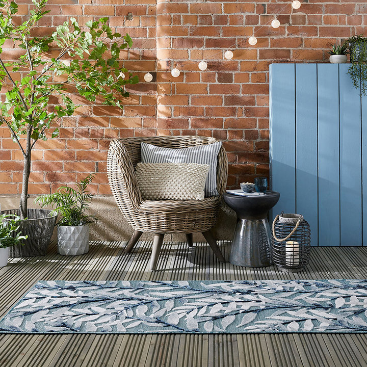 Balkonkleed - Plazo Willow Blauw