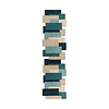 Abstracte loper - Stracto Collage Petrol - thumbnail 1