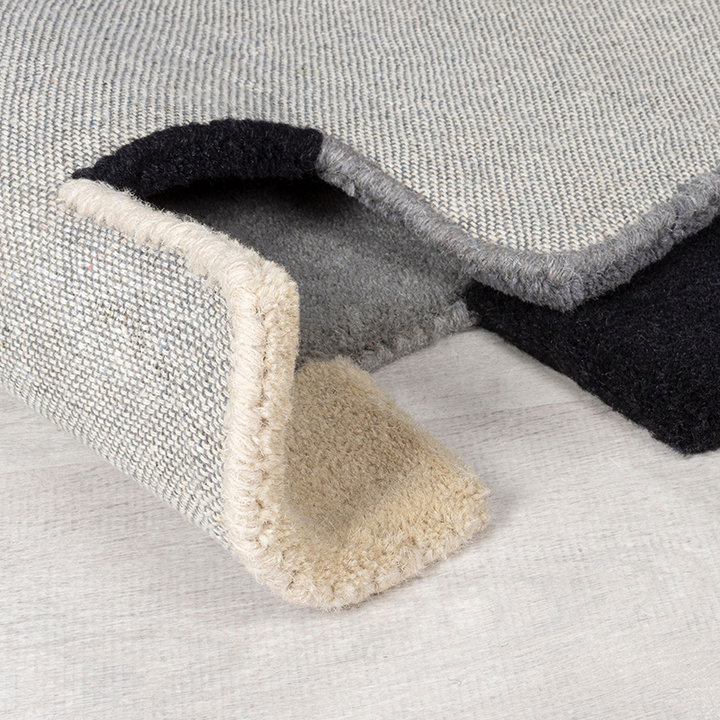 Abstracte loper - Stracto Collage Zwart/Beige - 4