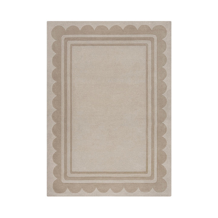 Modern vloerkleed - Scallo Lois Zand - 1