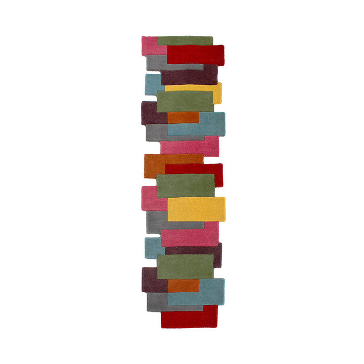Abstracte loper - Stracto Collage Multicolor - 1