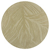Rond modern vloerkleed - Solacio Leaves Olijfgroen