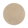 Rond modern vloerkleed - Solacio Zen Beige