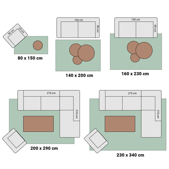 Japandi vloerkleed - Yori Blocks Creme/Zwart - 7