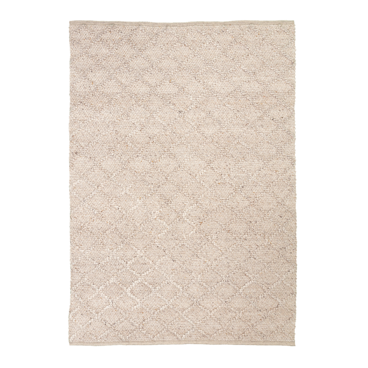 Wol gevlochten vloerkleed - Knit Beige - 1