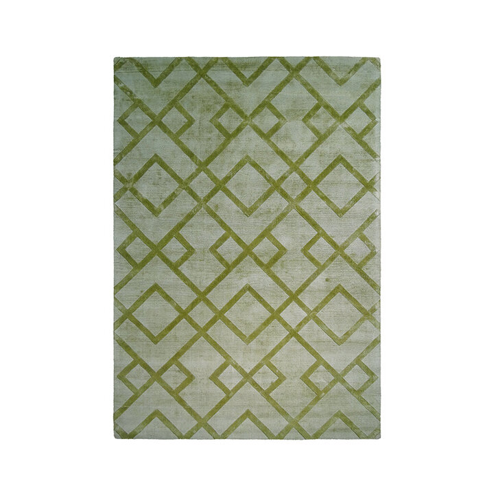 Viscose vloerkleed - Lev Geo Groen - 1