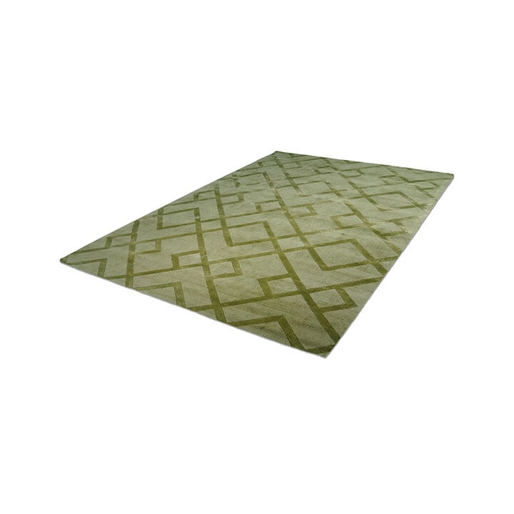 Viscose vloerkleed - Lev Geo Groen - 2