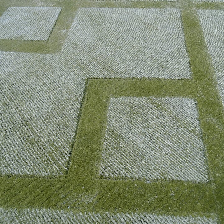 Viscose vloerkleed - Lev Geo Groen - 3