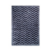 Viscose vloerkleed - Lev Waves Donkerblauw  - thumbnail 1