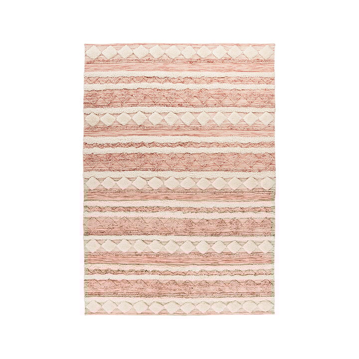 Bohemian vloerkleed - Basai 225 Roze/Creme - 1