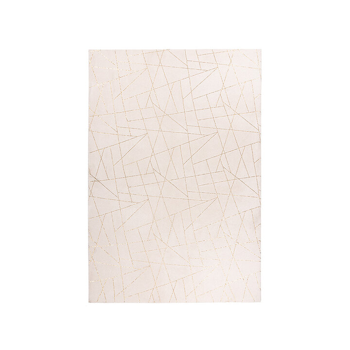 Geometrisch vloerkleed - Botticino 125 Creme/Goud - 1