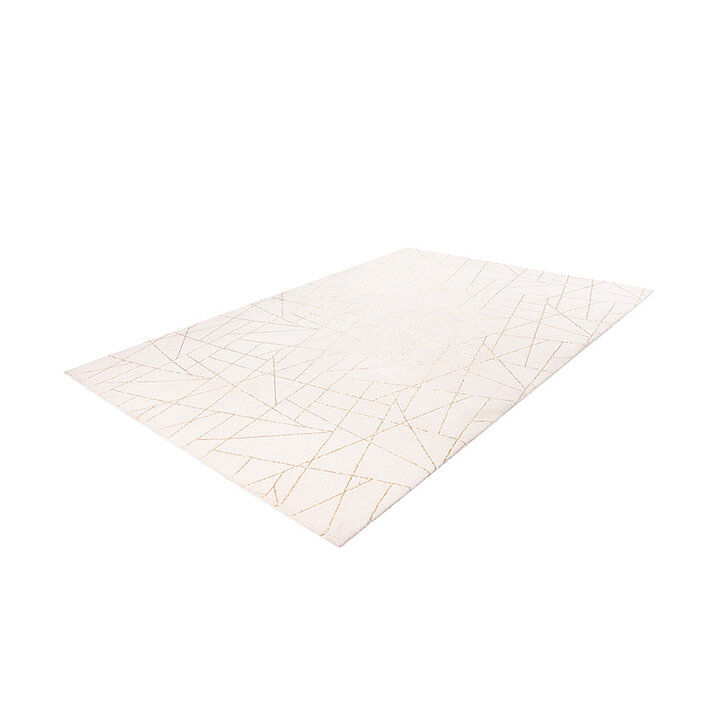 Geometrisch vloerkleed - Botticino 125 Creme/Goud - 2