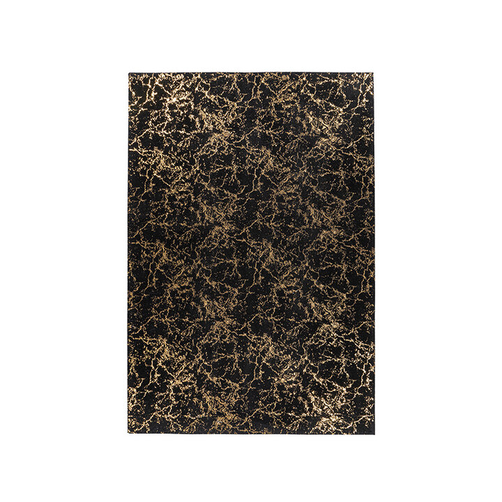 Marmer vloerkleed - Botticino 225 Zwart/Goud - 1