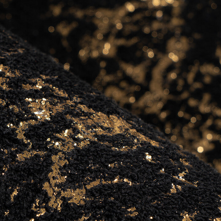 Marmer vloerkleed - Botticino 225 Zwart/Goud - 3