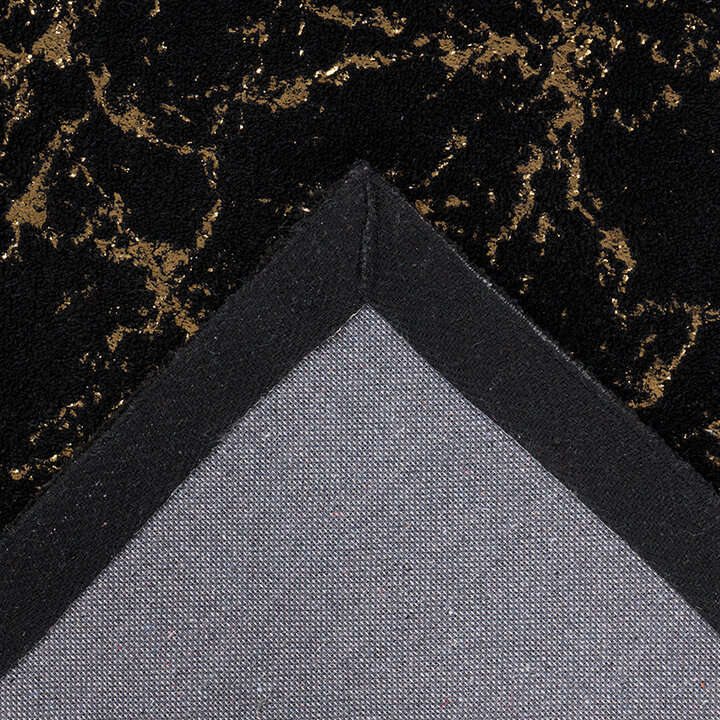 Marmer vloerkleed - Botticino 225 Zwart/Goud - 4
