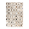 Leren patchwork vloerkleed - Limousin 225 Grijs - thumbnail 1