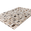 Leren patchwork vloerkleed - Limousin 225 Grijs - thumbnail 2