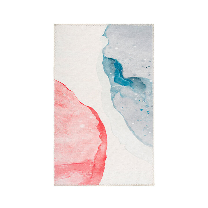 Abstract vloerkleed - Paladino 500 Roze/Blauw - 1