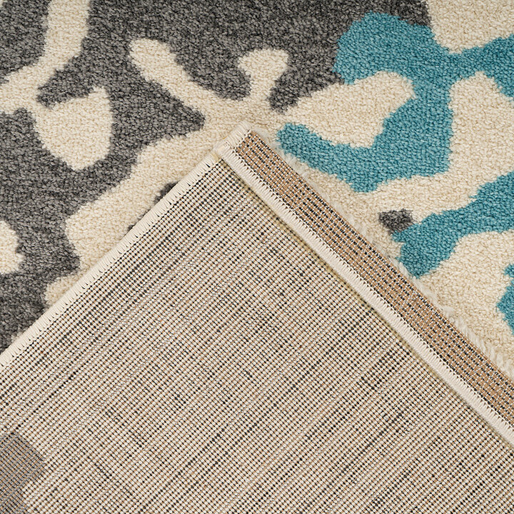 Modern vloerkleed - Navis 300 Creme/Blauw  - 4