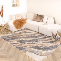 Marmer vloerkleed - Leonore Azuro Grijs/Creme