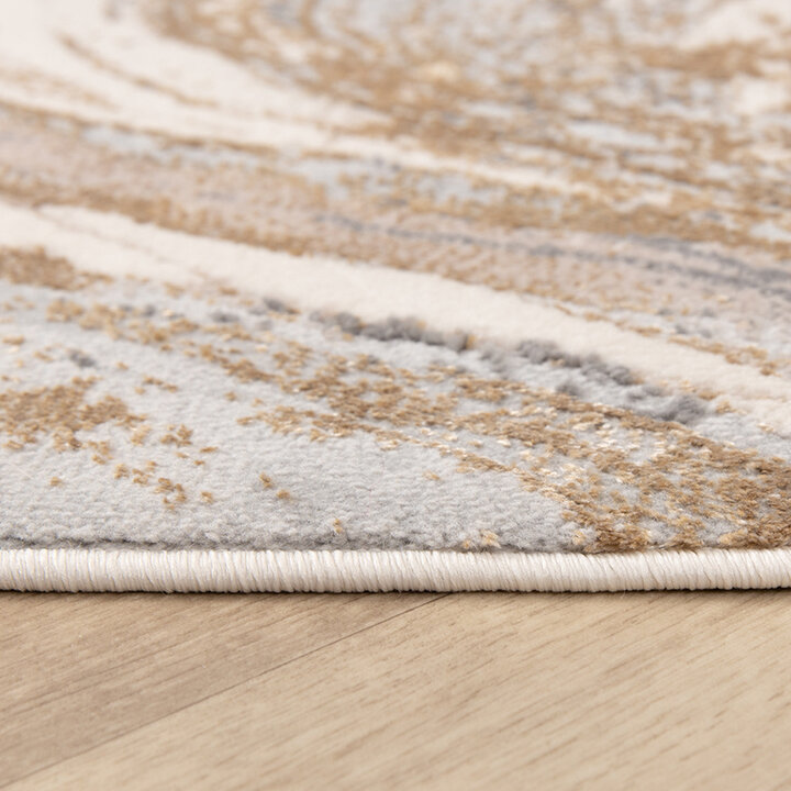Marmer vloerkleed - Leonore Noce Creme/Bruin  - 5