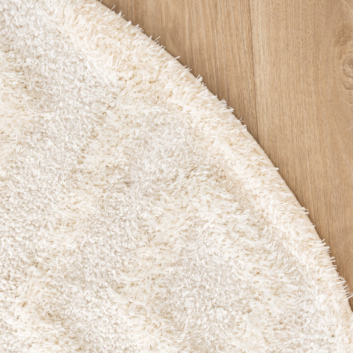 Rond Scandinavisch vloerkleed - Lova Diamond Creme - 5