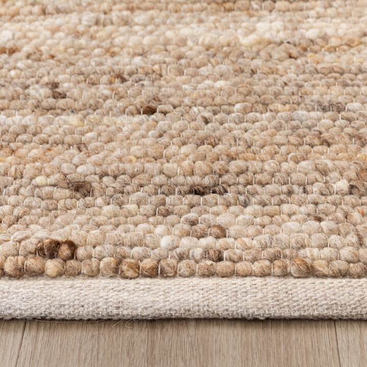 Wollen vloerkleed - Feline Taupe/Gemeleerd  - 4