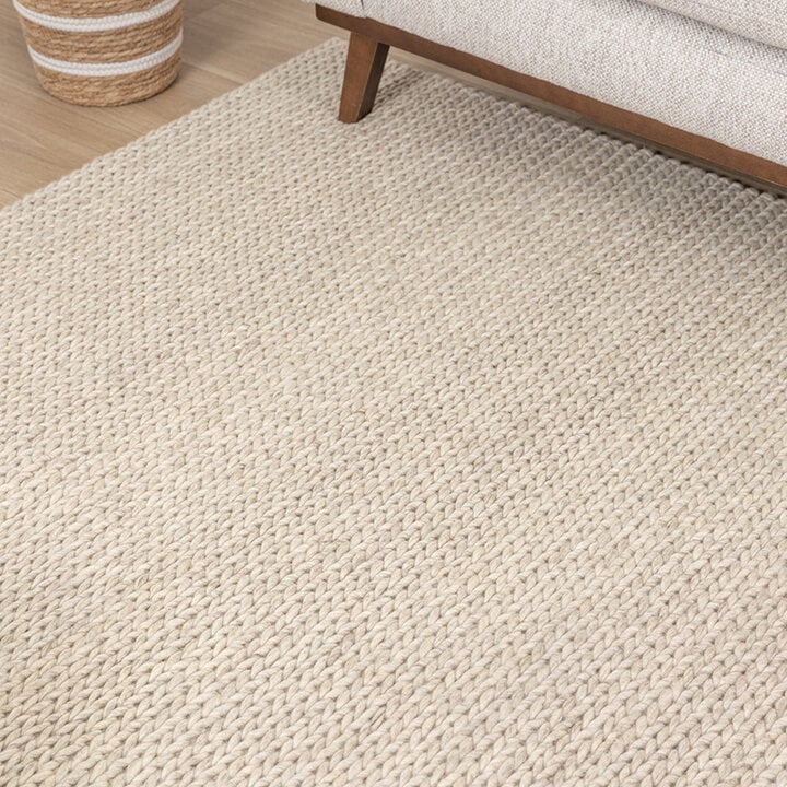 Wollen vloerkleed - Twist Beige - 3