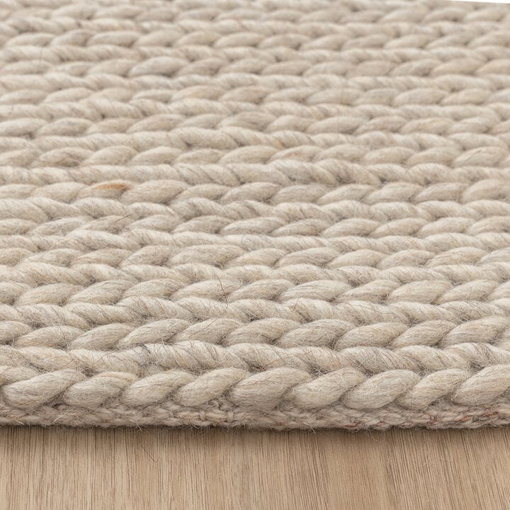 Wollen vloerkleed - Twist Beige - 7
