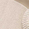 Rond wollen vloerkleed - Twist Beige