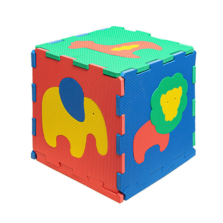 Foam puzzelmat - Sam Safari Multicolor - 4