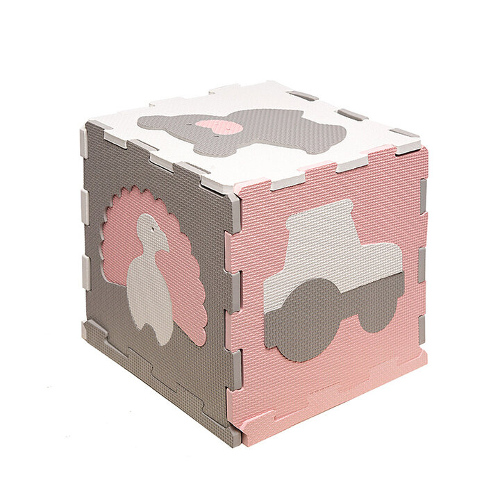 Foam puzzelmat - Sam Farm Roze - 3