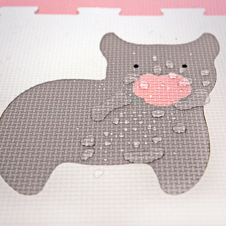 Foam puzzelmat - Sam Farm Roze - 4